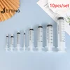 10pcs Luer Lock Syringes 1/2/3/5/10/20/30/5/100ml Plastic Syringe Nutrient Syringe Tools Sampler Measure Tool Parts 2