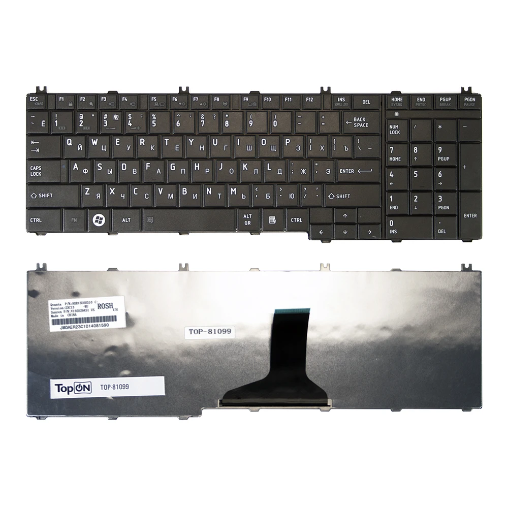 Клавиатура для Toshiba L675D черная | Компьютеры и офис