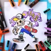 1pcs Japan Uni POSCA Marking Pen PC-5M Acrylic POP Poster Graffiti Painting 1.8-2.5mm Quick Drying Waterproof Art Supplies 3