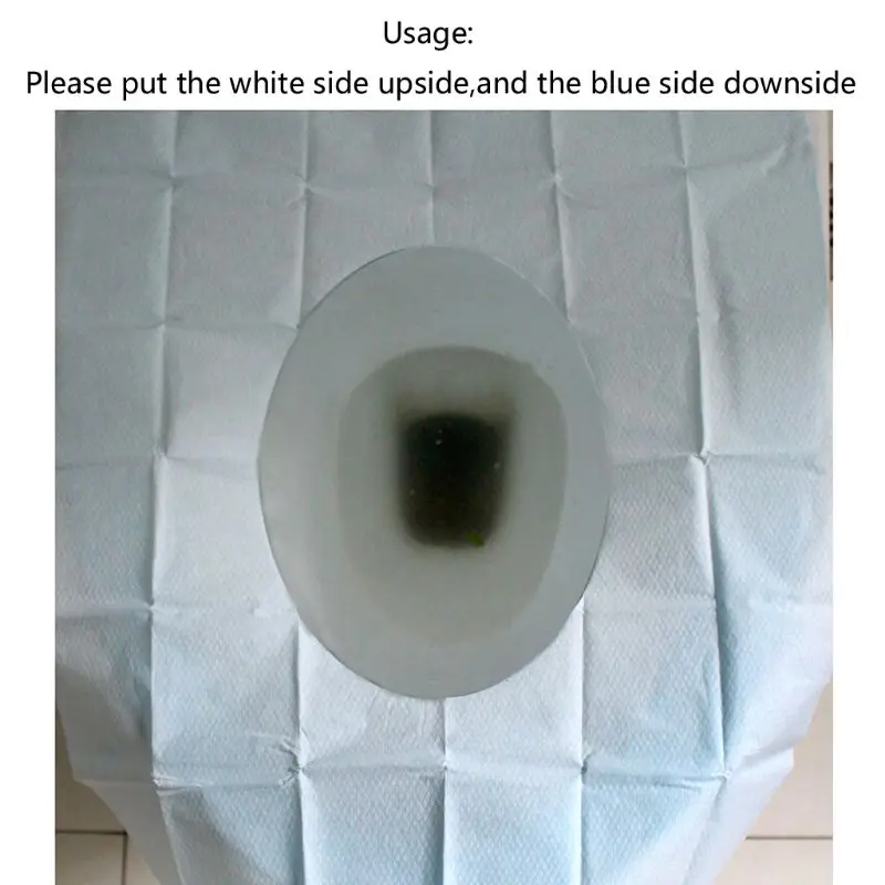 Non-woven Fabric Safety Toilet Seat Pad Portable Disposable Toilet Seat Cover Universal Mat for Travel Camping