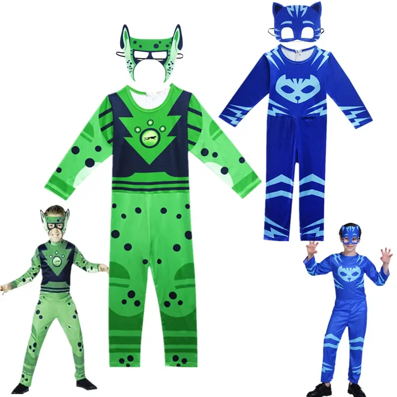 Power W-Wild Kratts Cosplay Natale Halloween Personaggio Ragazze Ragazzi Catboy Gekko Owlette Animali Siamesi Fratelli Giocano Costumi