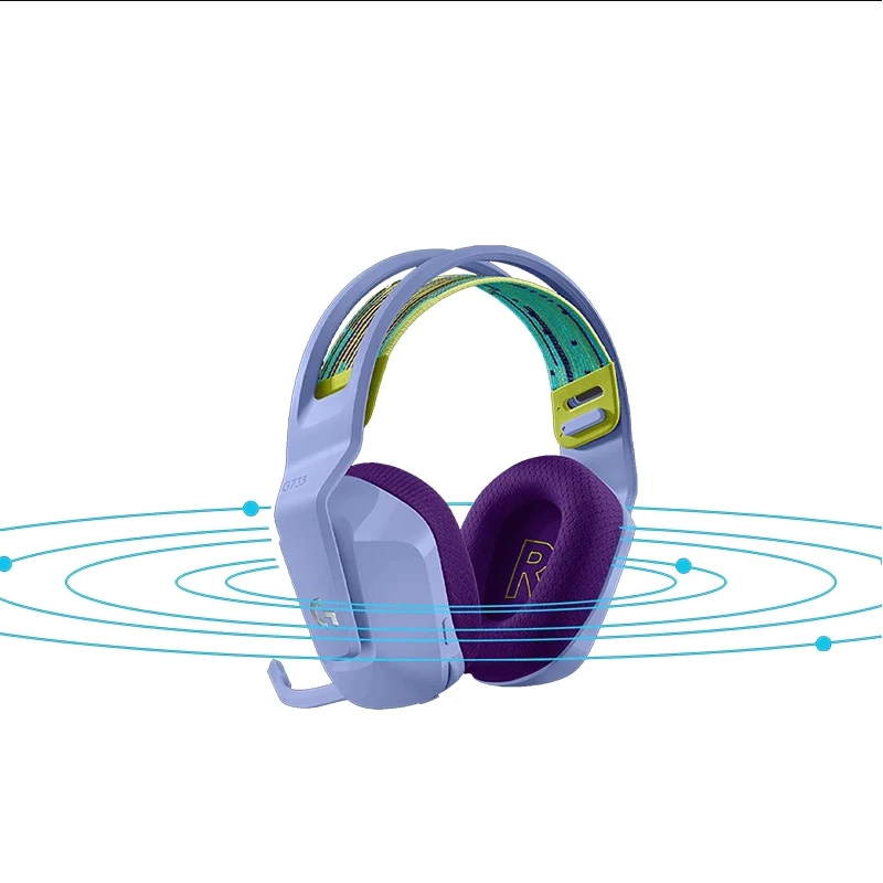 Logicool G733 ワイヤレスRGB Logitech G733 LIGHTSPEED Wireless Gaming Headset, LIGHTSYNC