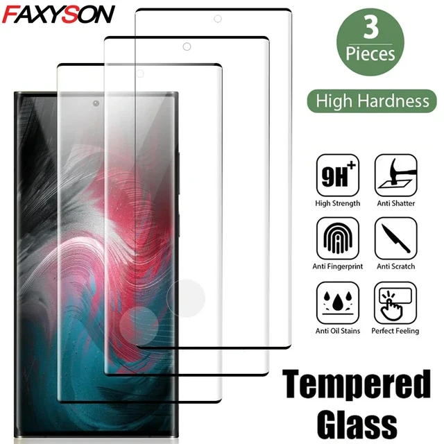 Samsung Galaxy 기기용 FAXYSON 강화 유리 스크린 보호대