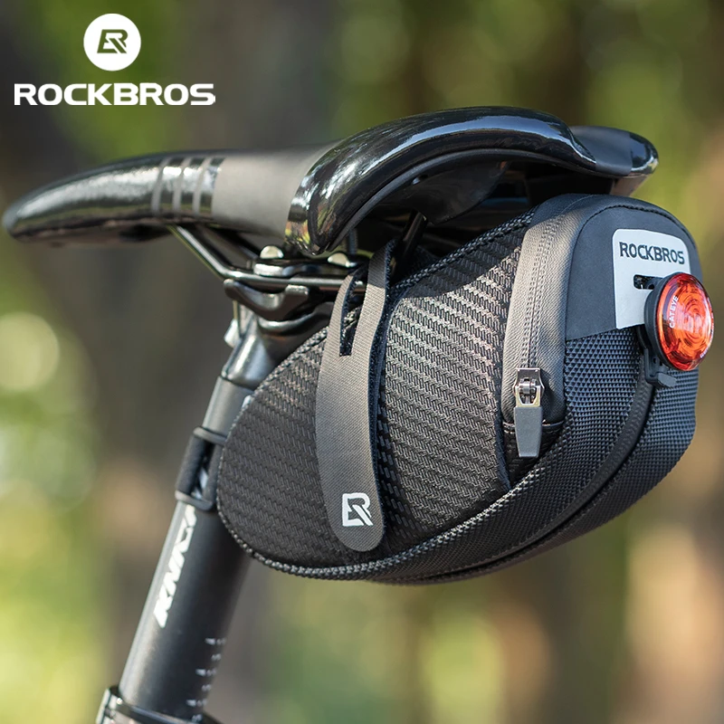 ROCKBROS Bike Saddle Bag - 1.5L Waterproof Cycling Storage For Mountain & Road Bikes