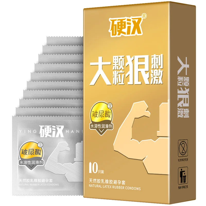 10pcs Dotted Condoms Super Ultra Thin Intimate Condone Hyaluronic Acid Natural Rubber Latex G-spot Spike Particle Penis Sleeve