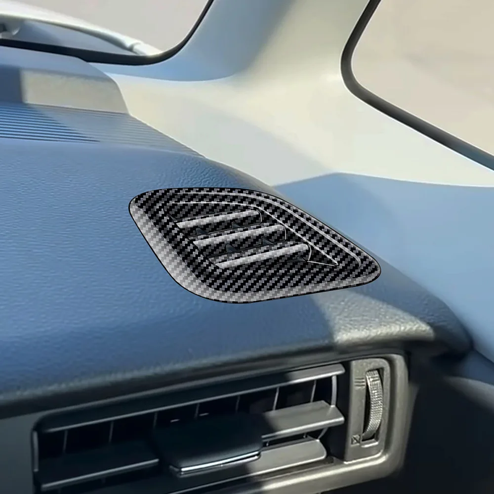 

Для Suzuki SPACIA 2017 - 2020 2021 2022 приборная панель Air декоративная рамка выпускного отверстия Стайлинг автомобиля 3d ABS хром углеродный черный 2 шт.