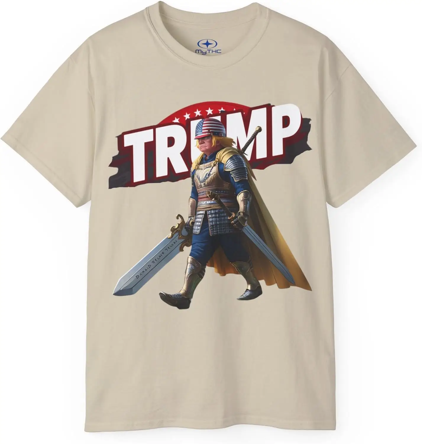 

Trump in Anime Character Unisex Crew Neck Political Funny Trump T-Shirt Multi