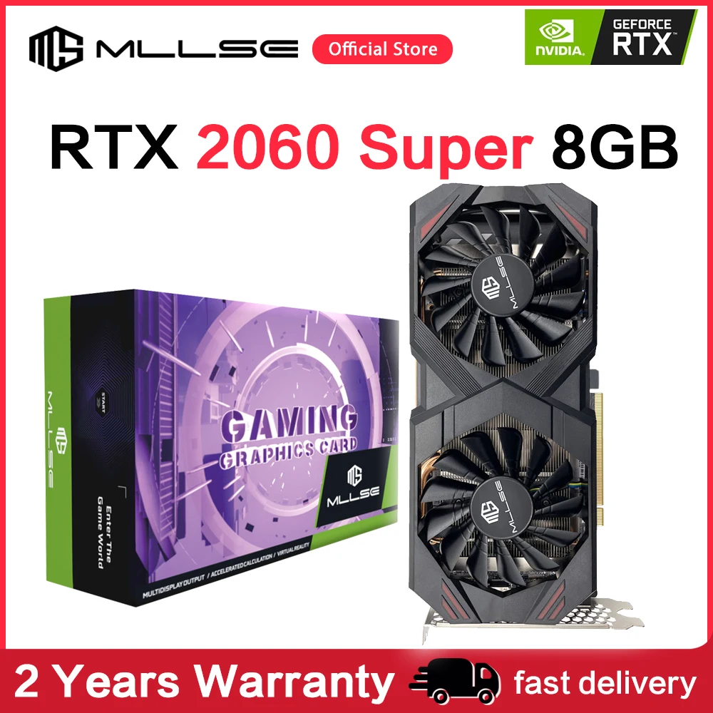 MLLSE tarjeta gráfica RTX 2060Super, 8GB, GDDR6, 256bit, PCI Express, 3