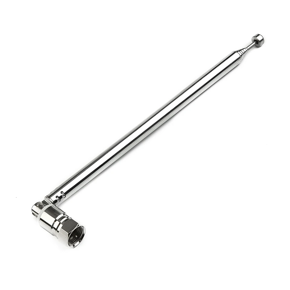 Antena Telescopica Dab Fm Antena Telescópica Universal Para Radio DAB/FM - Plata, Para Auto, Base O Portátil Fm Coaxial