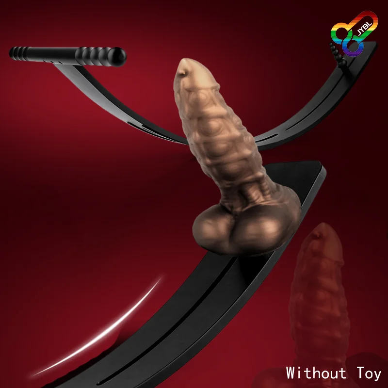 Sex Toys JYBL Sexy Tool By Hand Seesaw Dildo Adapters For Sex Machine Women Adult Couple Games Tools Erotic Toys Product Shop Metal steel