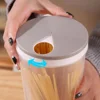 Food Storage Containers with Airtight Lid Pasta Portion Control Container Kitchen Storage jar for Sugar Flour Oat Cereal Beans 4