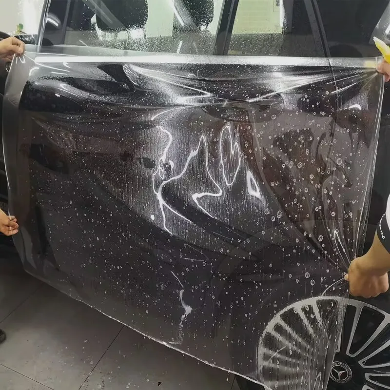 Film De Protection Pour Phares De Voiture - Vinyle Transparent 40x120cm - Contre Rayures, Anti-Fissure, Facile à Poser