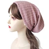 Geebro Women Solid Color Folds Pattern Beanie Hat Ladies Fashion Knitted Soft Warmer Casual Stretch Baggy Skullies Cap 3