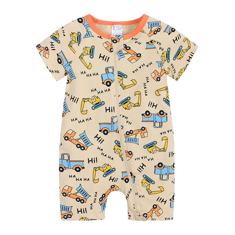Newborn Unisex Clothes Short Sleeve Baby Rompers summer Infant Pajamas Cotton Soft Boys&Girls Jumpsuit Costume Body suit 2025 Cotton Jumpsuit Baby Romper Baby Boy Bodysuits