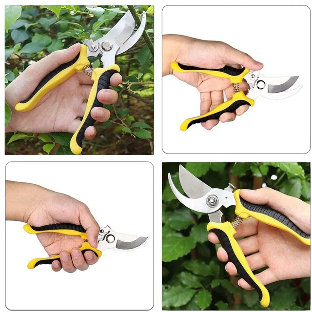 1Pcs Pruner Garden Scissors Professional Sharp Bypass Pruning Shears Tree Trimmers Secateurs Hand Clippers Garden Beak Scissors 6
