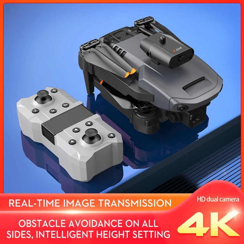 K6 Mini Drone 4K Dual Camera Wifi FPV Four Sides Infrared Obstacle Avoidance One key Take off and Landing Folding Quadcopter