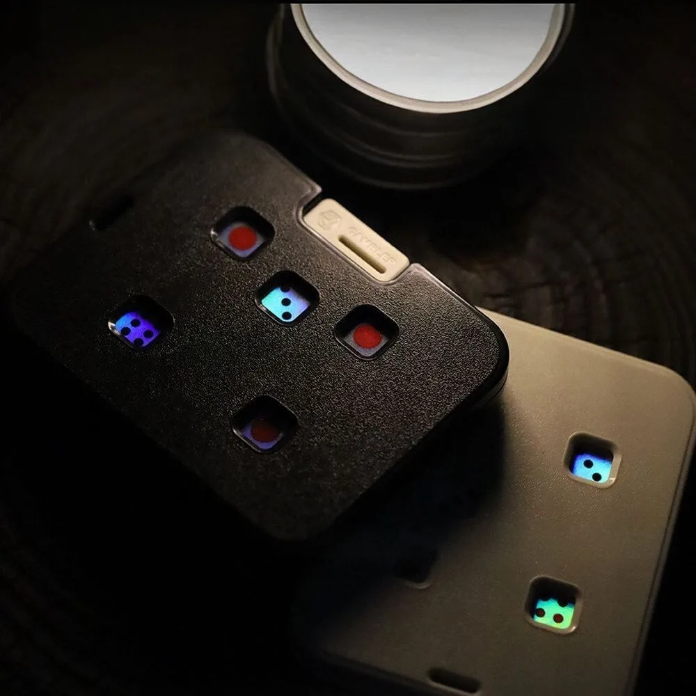 5홀 다이스 카드 피젯 토이 EDC 슬라이더 단면 프레스 플라스틱 안티 스트레스 장난감 ADHD 집중력 향상 장난감 독특한 성인 선물