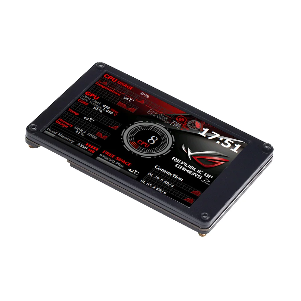 IPS LCD  ÷, RGB 긮 Ʈ , AIDA64 USB 2LCD, USB ÷  ũ ,  ̿, 3.5 ġ