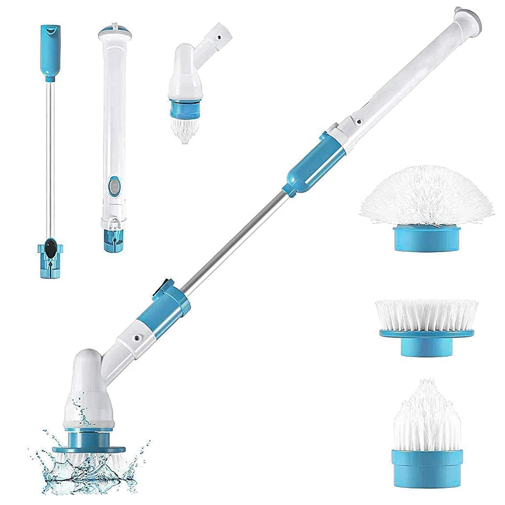 Electric Cleaning Turbo Scrub Brush Adjustable Waterproof Cleaner