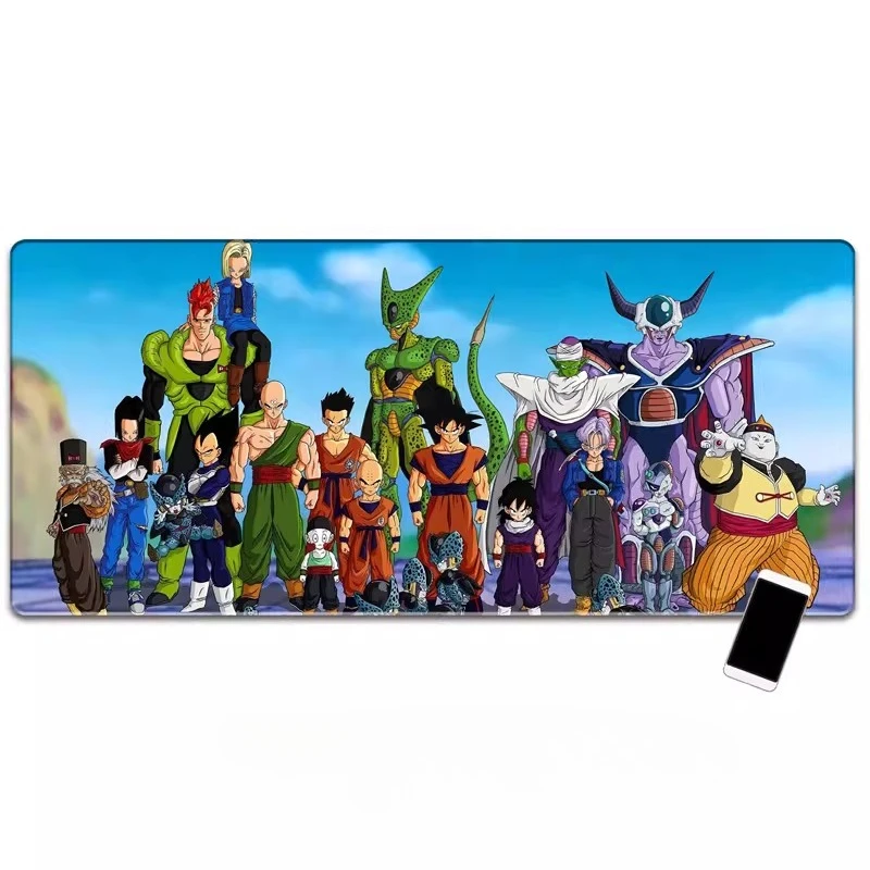 대형 컴퓨터 책상 키보드 패드 고화질 프린팅 드래곤볼 슈퍼 Z 시리즈 손오공 타이드 브랜드 마우스 패드