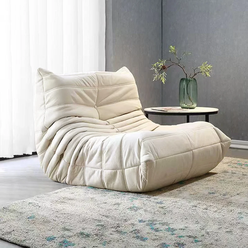 Nordic Recliner Relax Sofa Bed Reclinable Minimalista Floor White