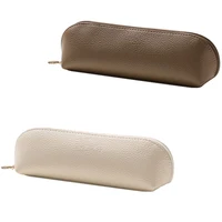 Pochette en cuir de grande capacité exquise |   Étui à pinceaux de maquillage multifonctionnel, trousse à crayons |   Texturé multicolore 6