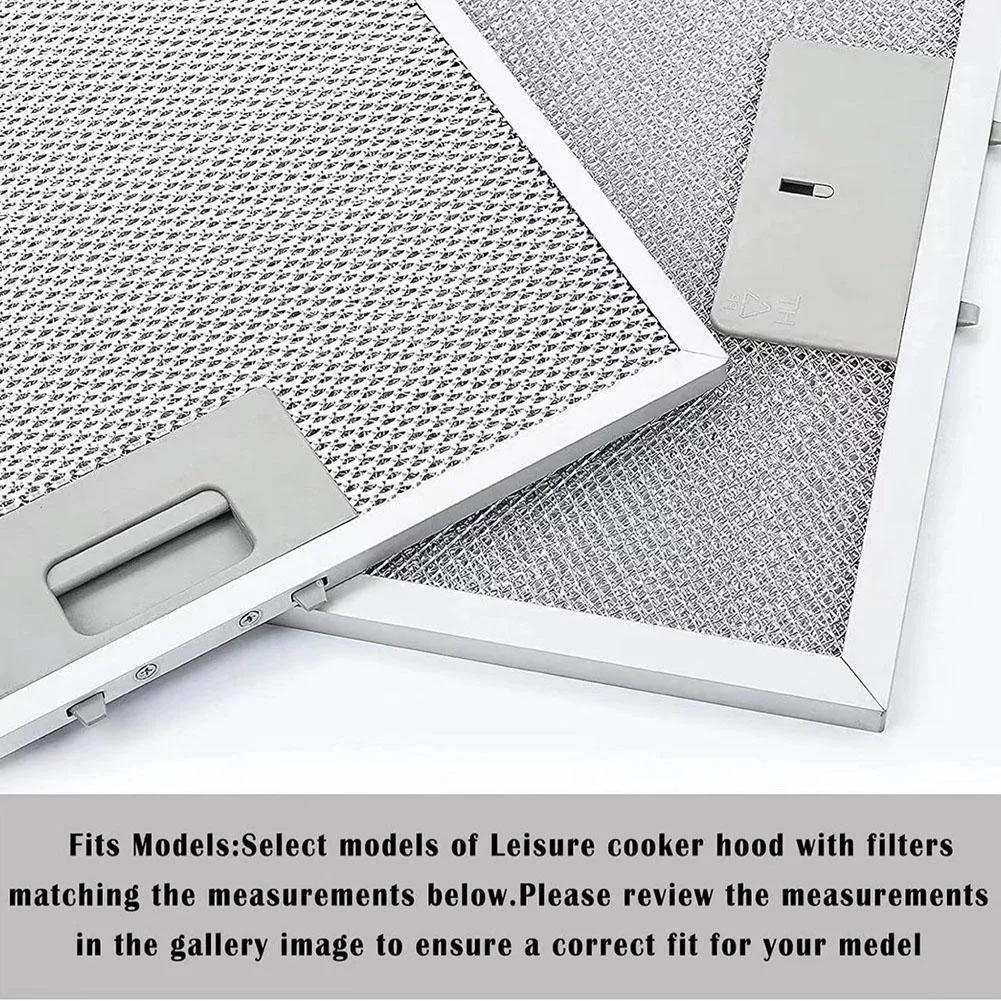 Silver Cooker Hood Filters Metal Mesh Extractor Vent Filter 346 X 256 X 9MM Stainless Steel Filter Hood Filter Home Improvement