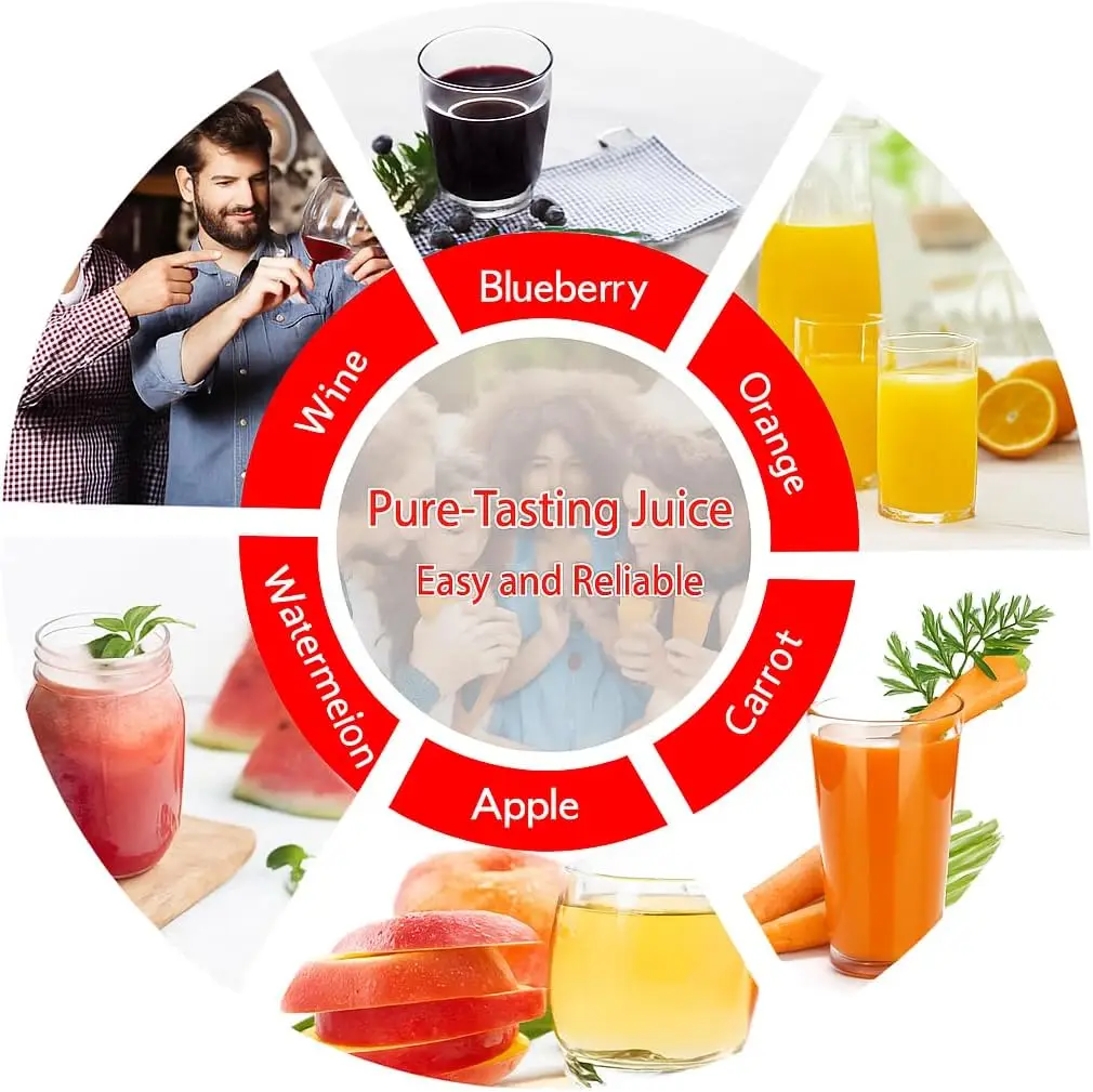 Stainless Steel Heavy-Duty T-Handle Wine Press for Fruits - 3.69 Gallon Capacity, Perfect for Apple, Grape, and Home Brewing