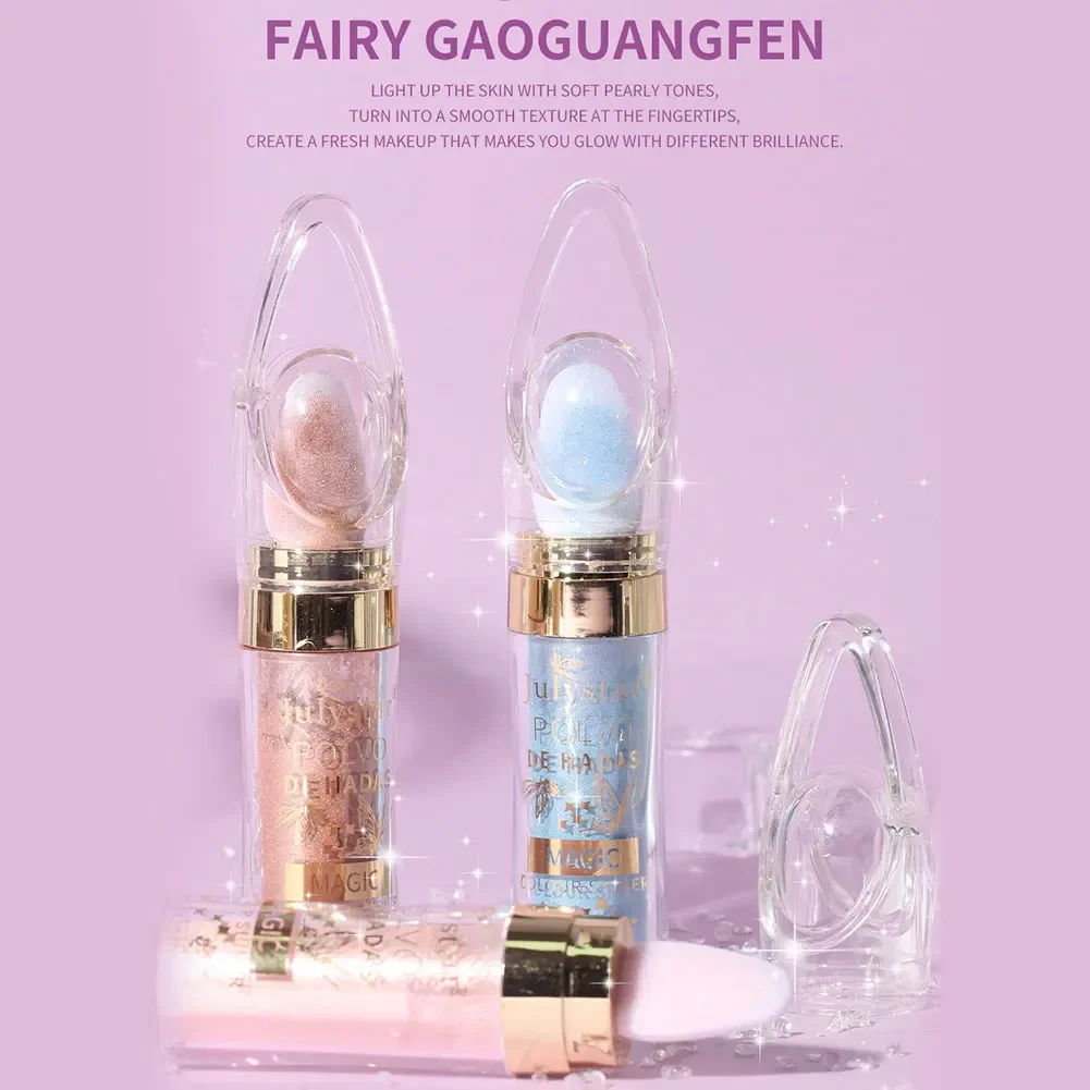 Gold Glow Shimmer Body Oil Liquid Illuminator Face High lighter Cream Glitter Skin Foundation Primer Party Creamy Makeup 4