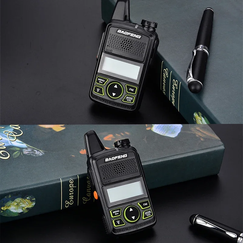 1/2/4PCS Baofeng BF-T1 MINI Walkie Talkie UHF 400-470MHz USB Charger Portable Two Way Radio Noise Cancellation Kids Gifts Toys 5