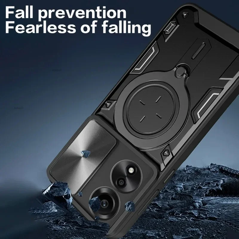 Kickstand Armor Shield Case with Lens Protection – Shockproof and Durable