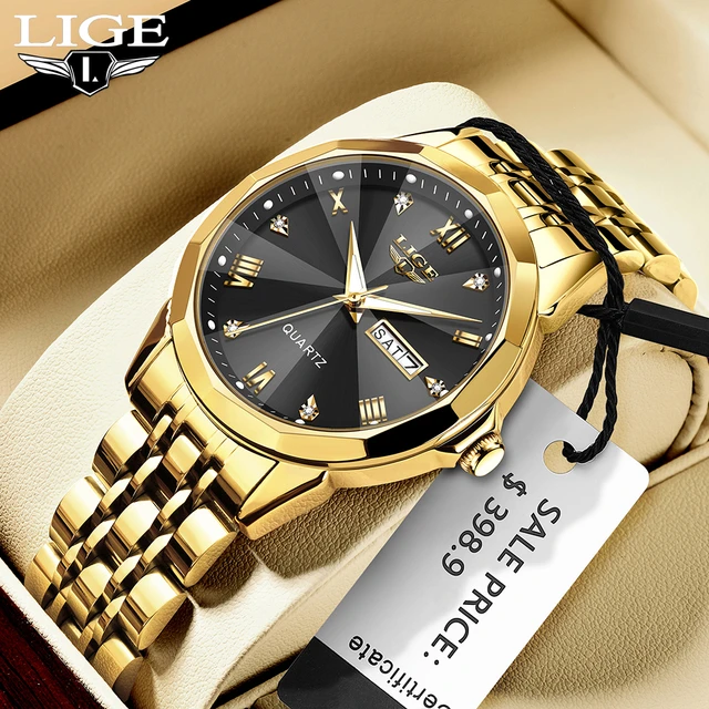 Lige Watch Quartz Wristwatches  Lige Brand Luxury Chronograph - 2023 New  Watches Men - Aliexpress