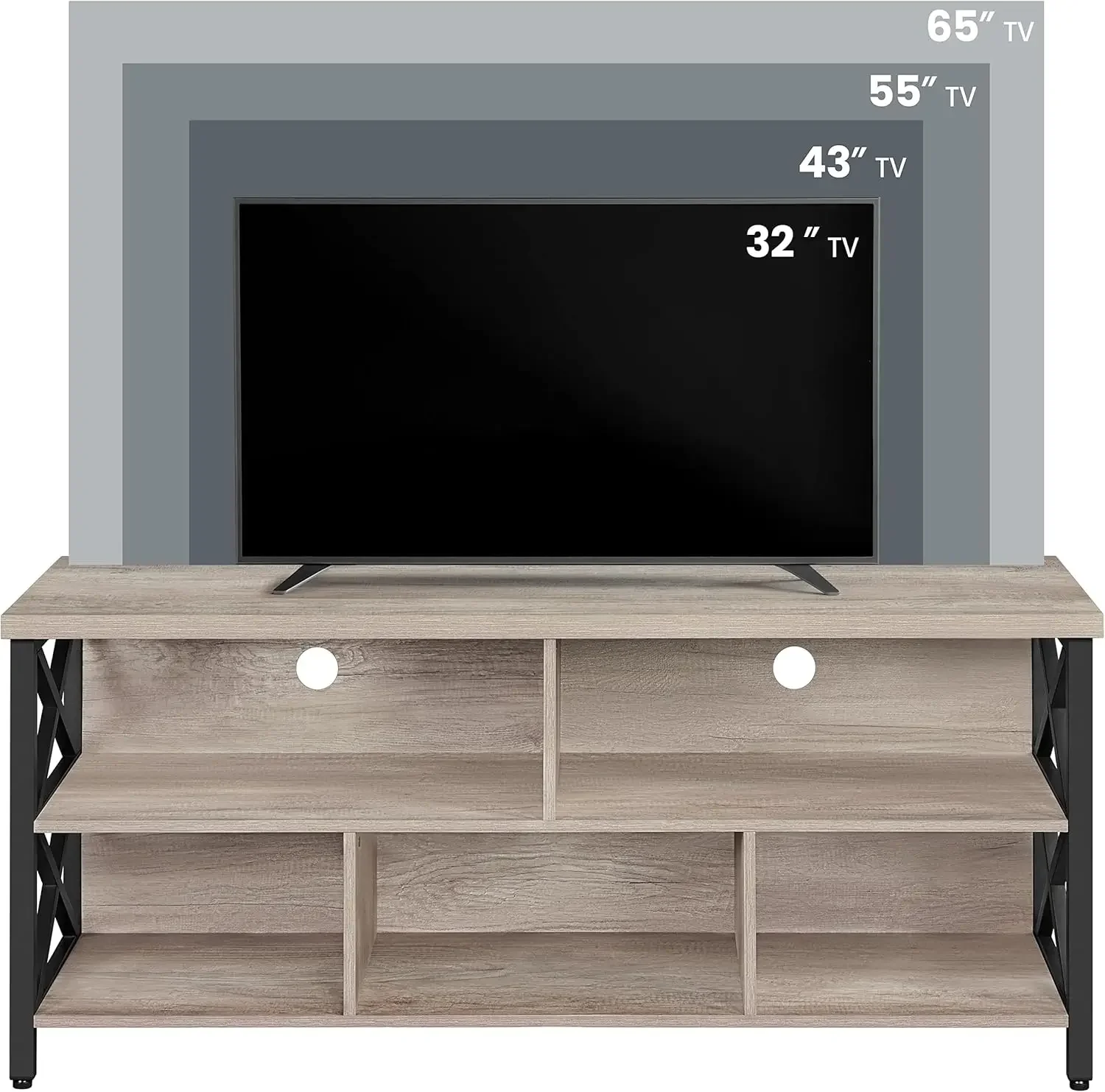 4 Pieces Living Room Table Sets - Includes TV Stand with Storage for 65 in TV, Lift-top Coffee Table with Baskets 5