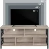 4 Pieces Living Room Table Sets - Includes TV Stand with Storage for 65 in TV, Lift-top Coffee Table with Baskets 5