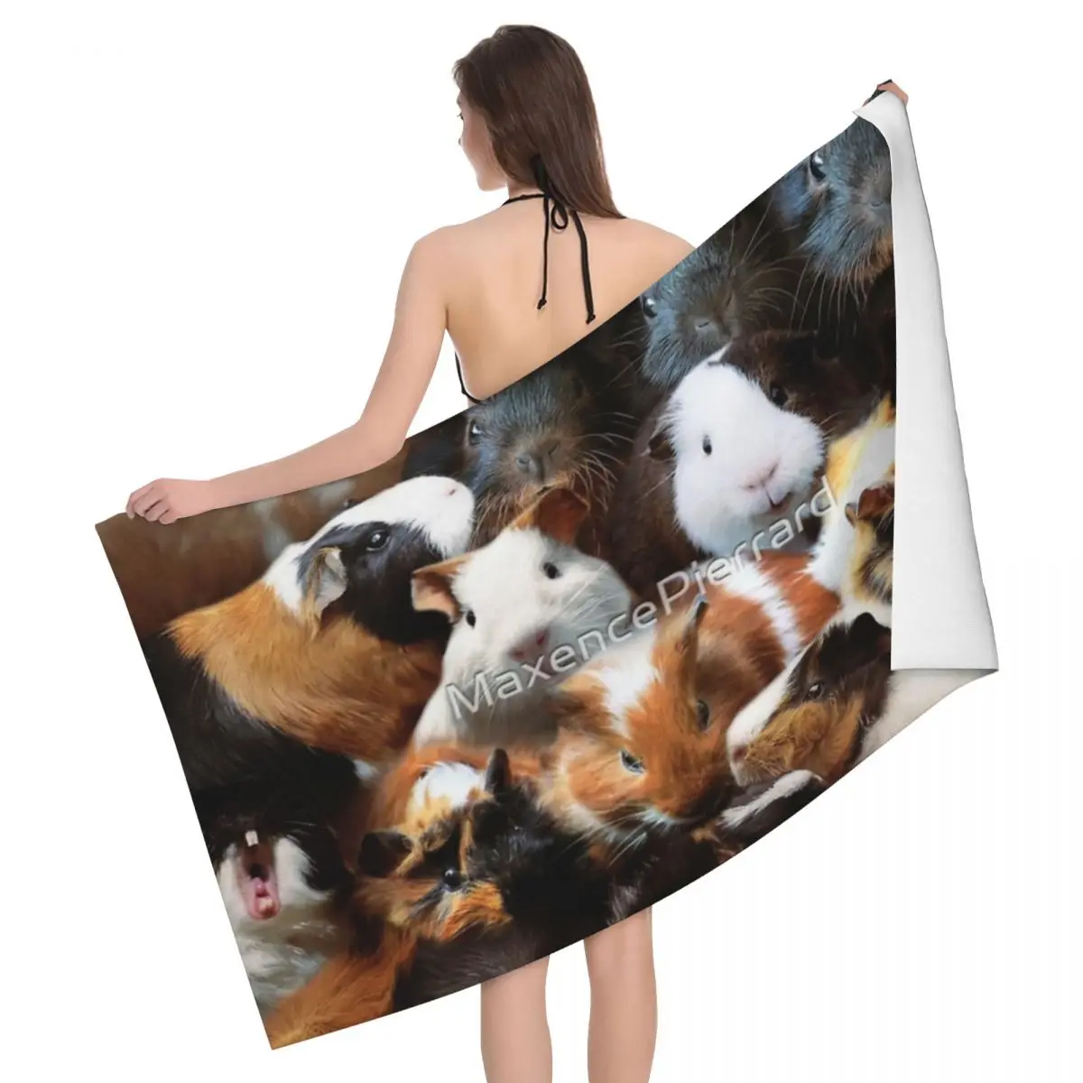 

Guinea Pigs 80x130cm Bath Towel Skin-friendly For Outdoor For Traveller
