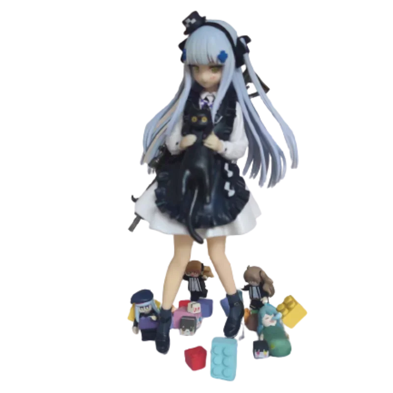 

Экшн-фигурка из японского аниме Frontline Hk416, пикантная черная кошка из ПВХ, коллекционная декоративная модель на день рождения, игрушка в подарок, 21 см