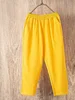 Loose Cotton Harlan Pants Women Summer 2025 Slimming Casual Thin Nine-Point Lantern Pants High Waist Elastic Cotton Skinnier