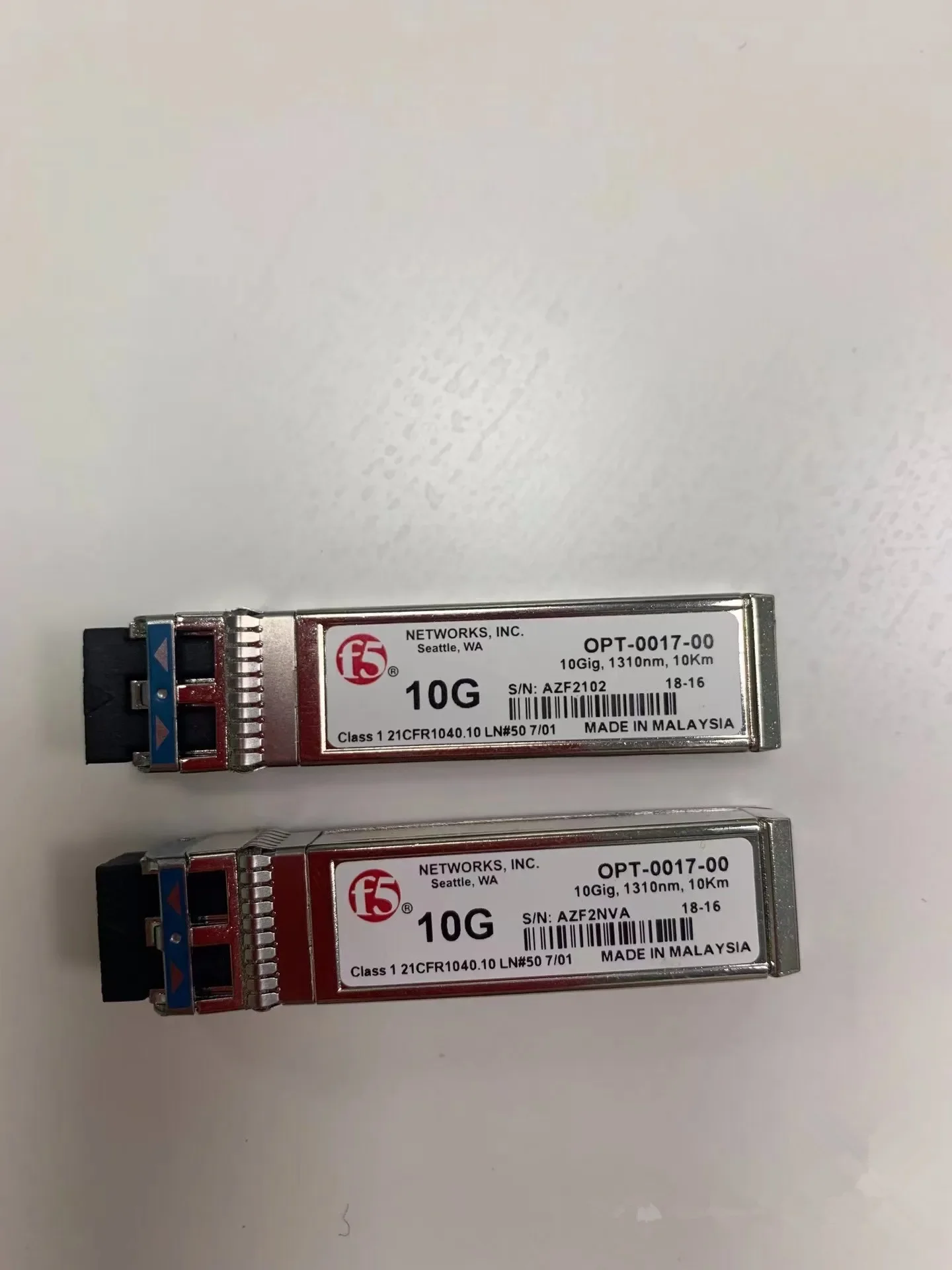 SFP F5 10G Module OPT-0017-00 10Gig 1310nm 10km/10GB Fiber Switch Transceiver Single Mode int el 10gb single mode sfp ftlx1471d3bcv it e65689 001 e10gsfplr sfp 10g 10km 1310nm fibre channel module in tel sfp switch 10g