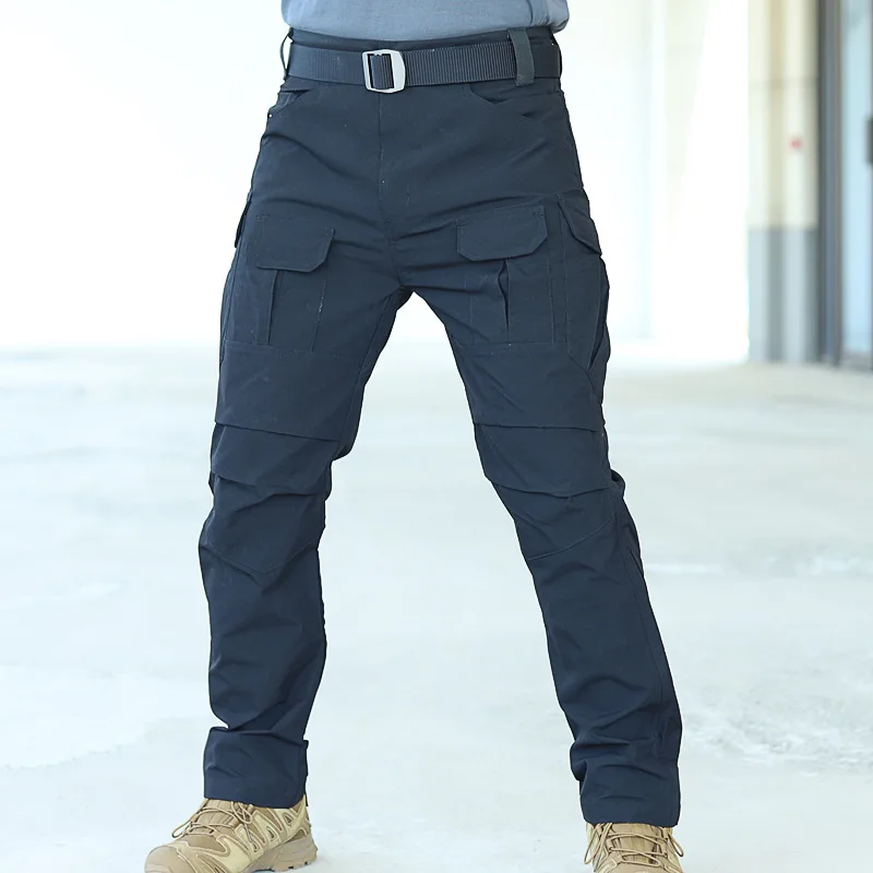 summer Multi-pocket Work Tactical Pants Men Outdoor Waterproof Sports Hiking Climbing Pants Combat Military Cargo Trousers