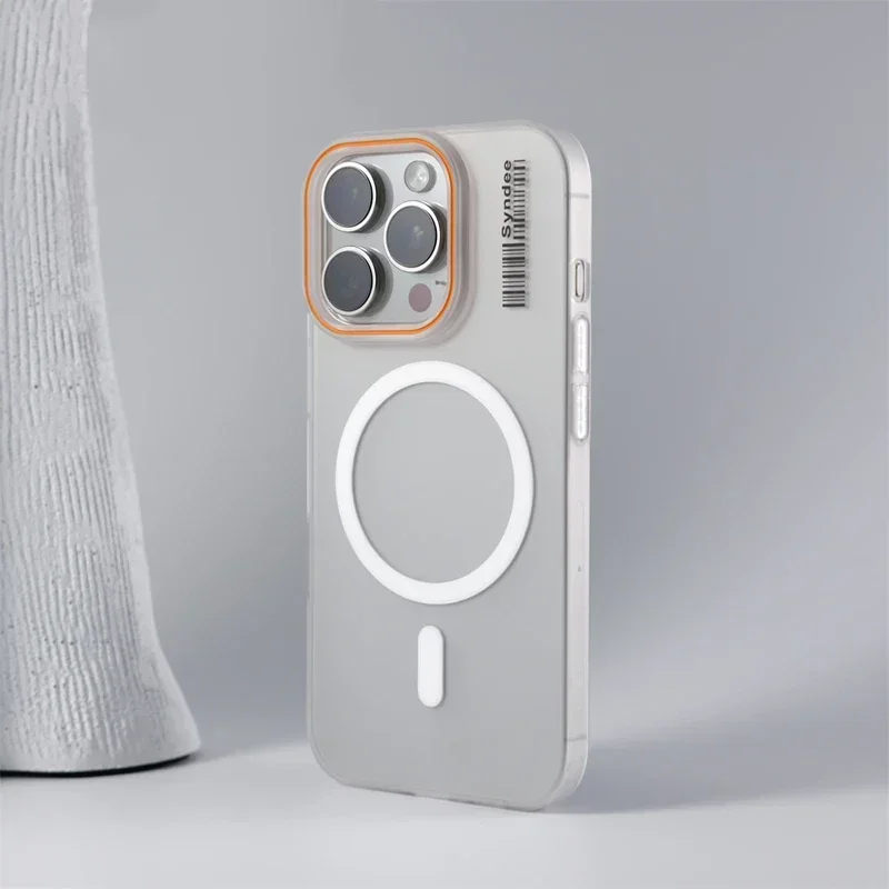 iPhone Frosted Clear Magnetic Protective Case 2