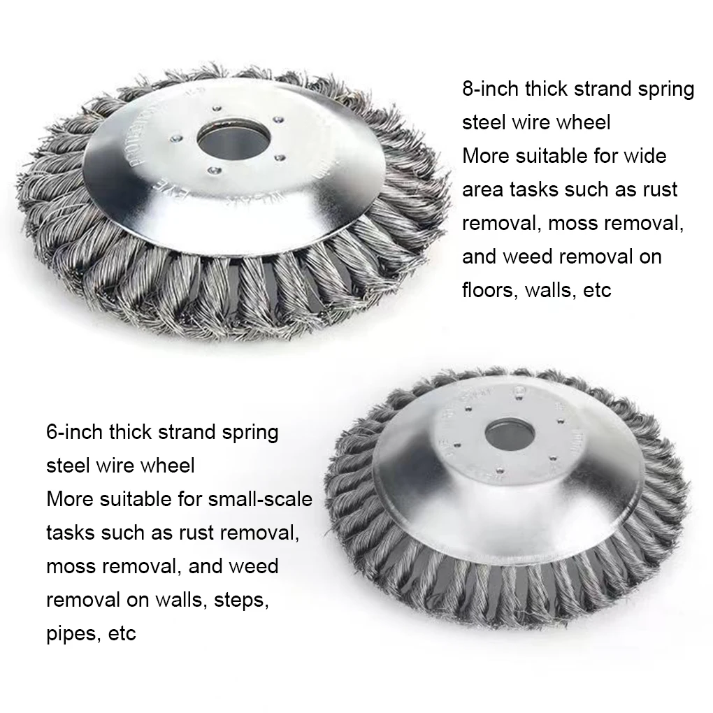 Steel Wire Grass Head For Efficient Weed And Moss Removal In Garden 10 Inch Steel Wire Weeding Head 6 inches