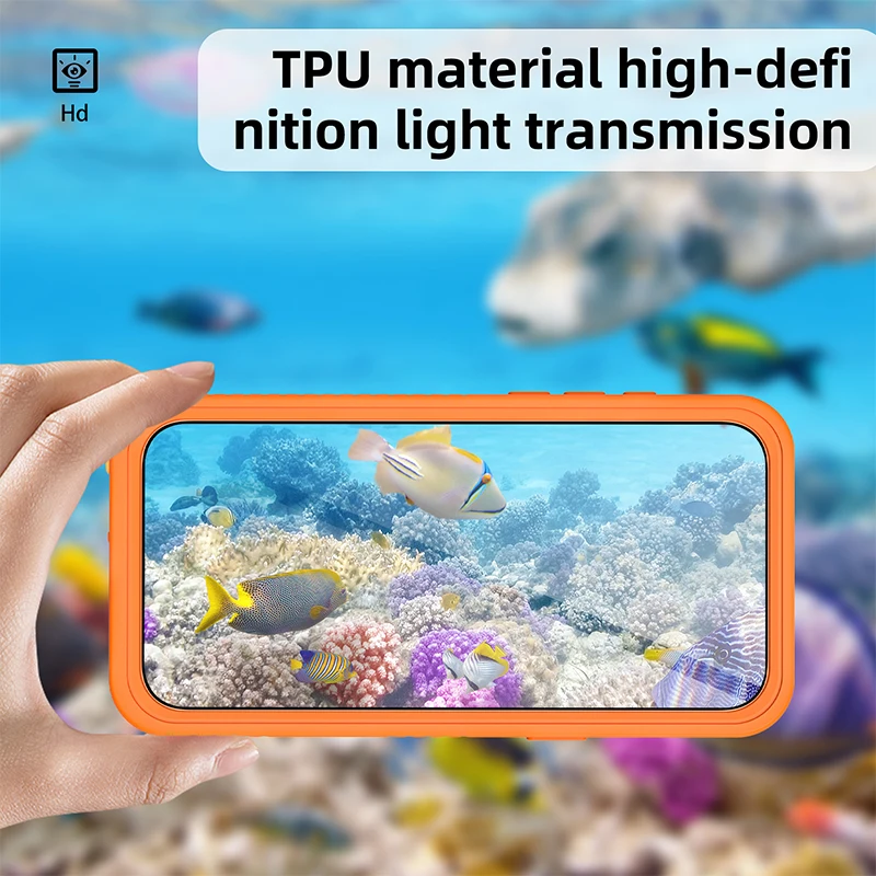 Ultimate Waterproof IP68 Full-Body Protective Diving Case with Heavy-Duty Drop Proof Design