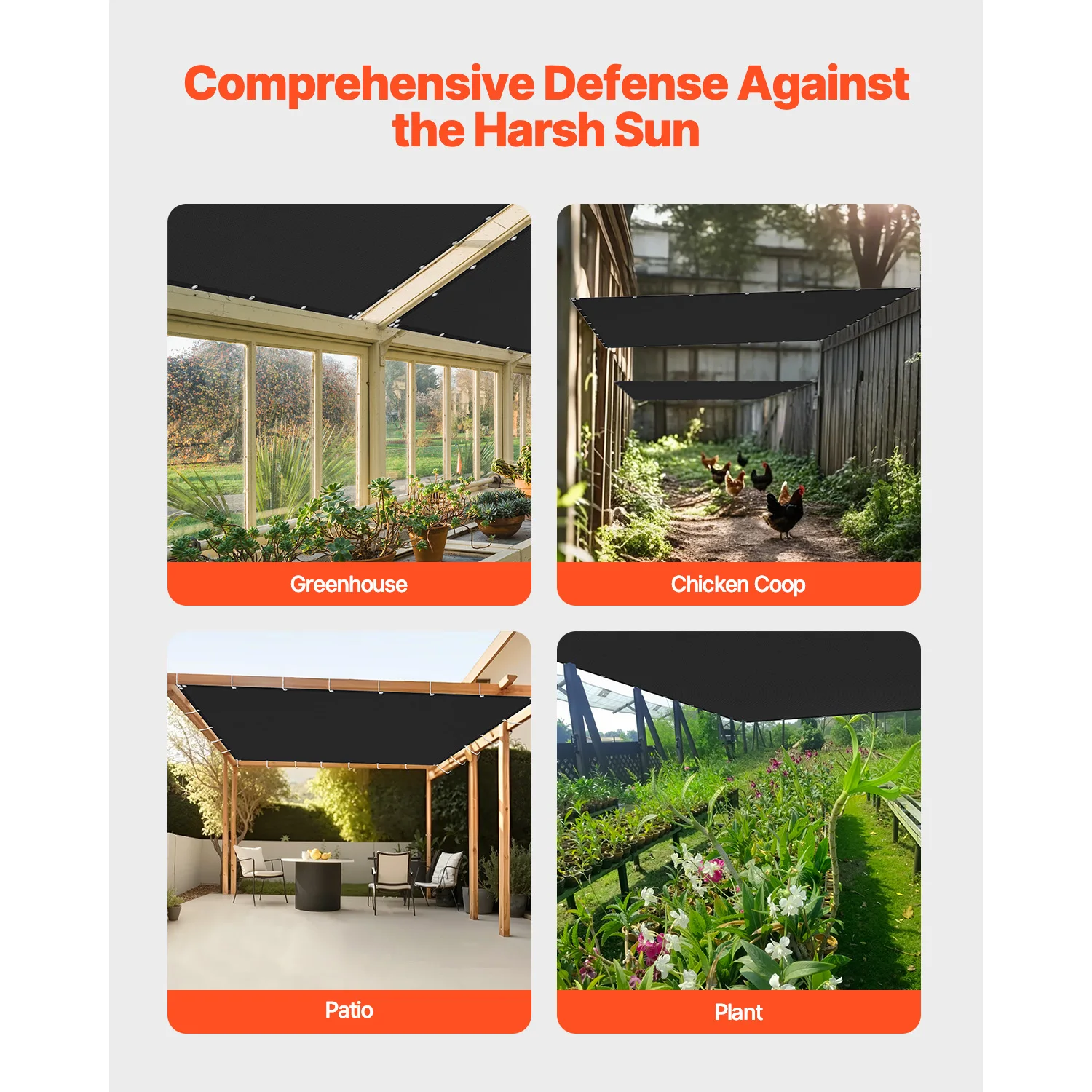 HDPE Sun Shade Cloth for Outdoor Garden Pergola