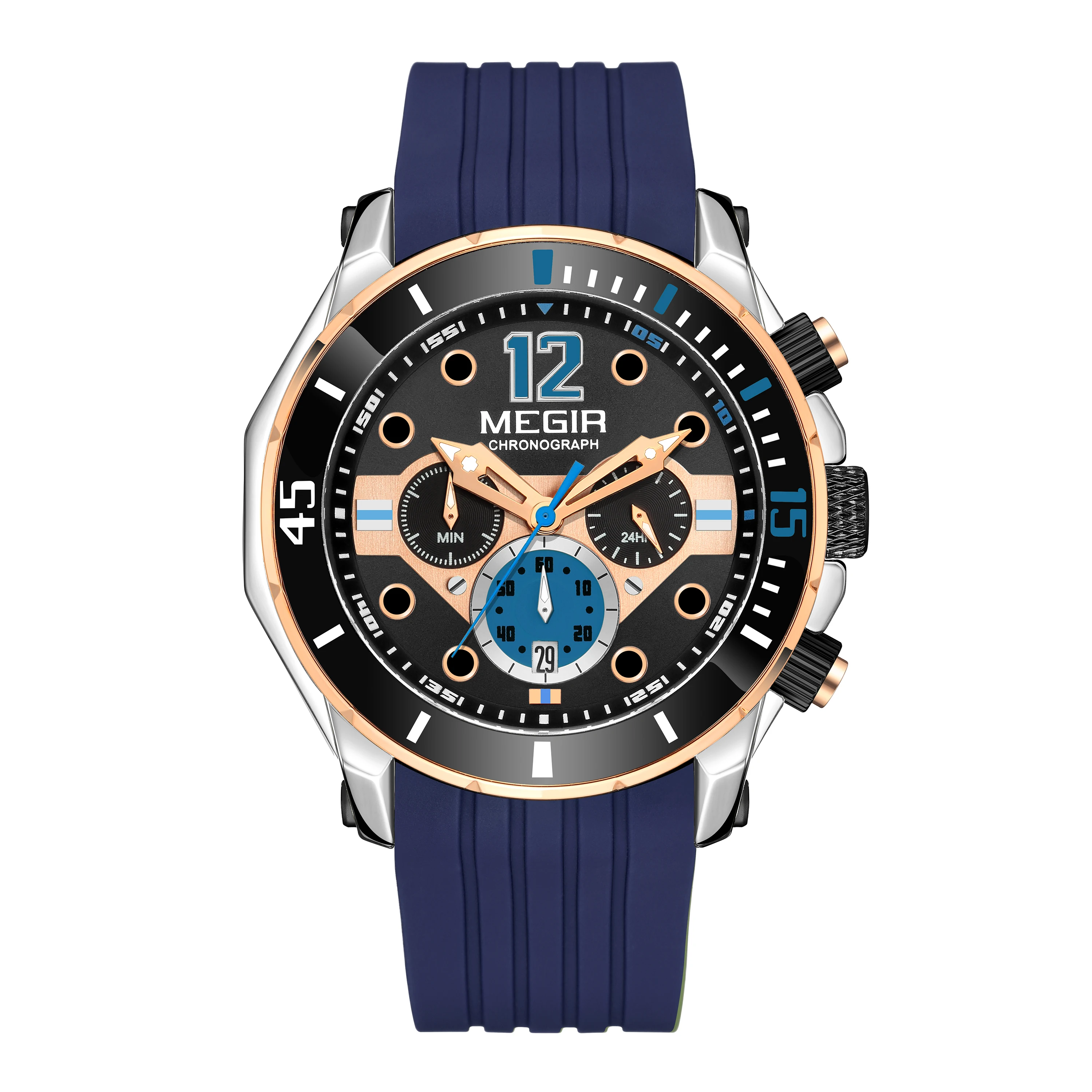 Men Sport Military es Luminous Male Clock Waterproof Chronograph   2206 Man Wrist_voghion.com