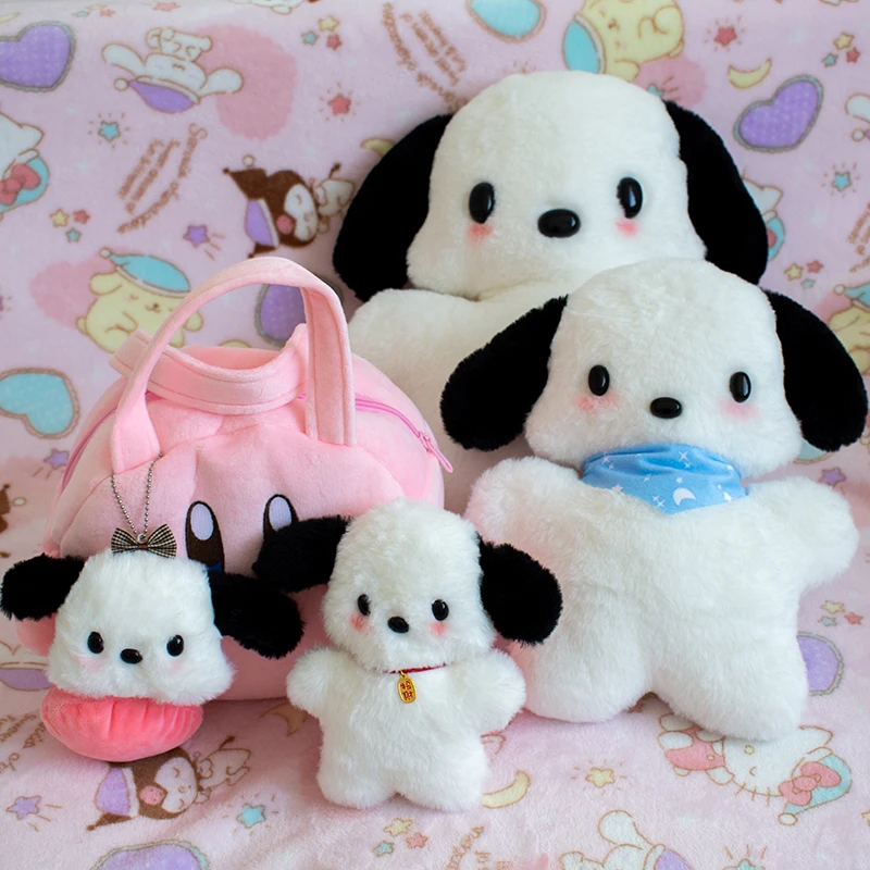 

Kawaii Furry Pachacco Plush Toy Anime Cartoon White Dog Plushies Cute Doll Hug Pillow Bag Pendant Birthday Gifts For Girl