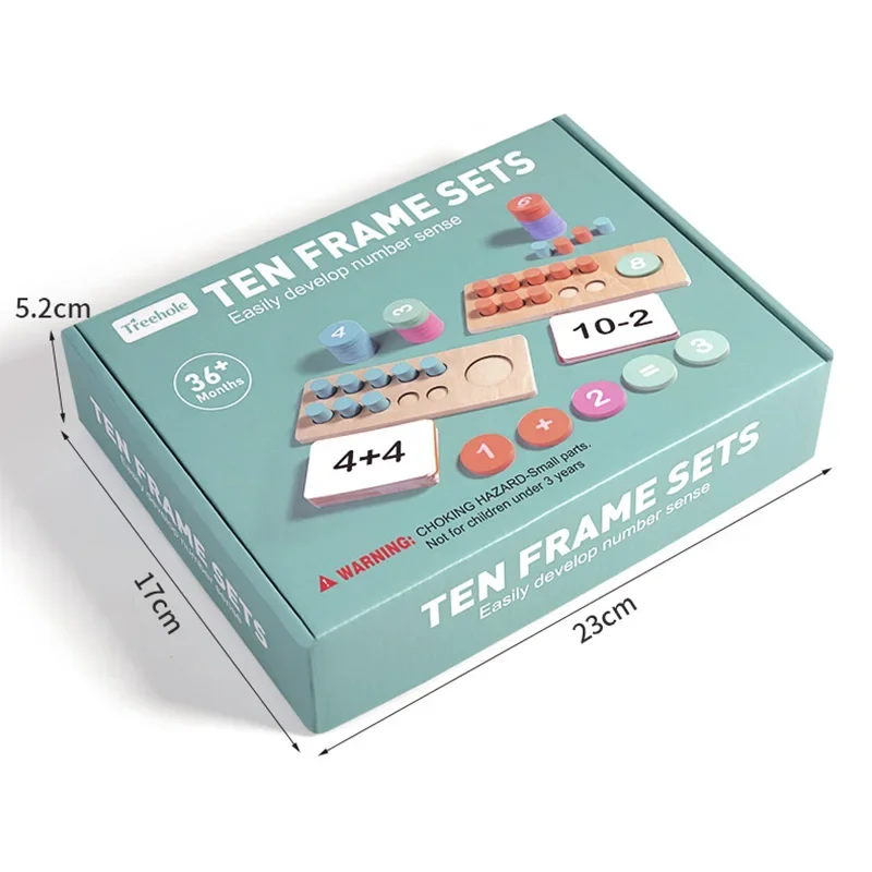 어린이 교육용 장난감 나무 숫자 인지 매칭 덧셈 뺄셈 연산 몬테소리 논리 사고 훈련 수학 장난감