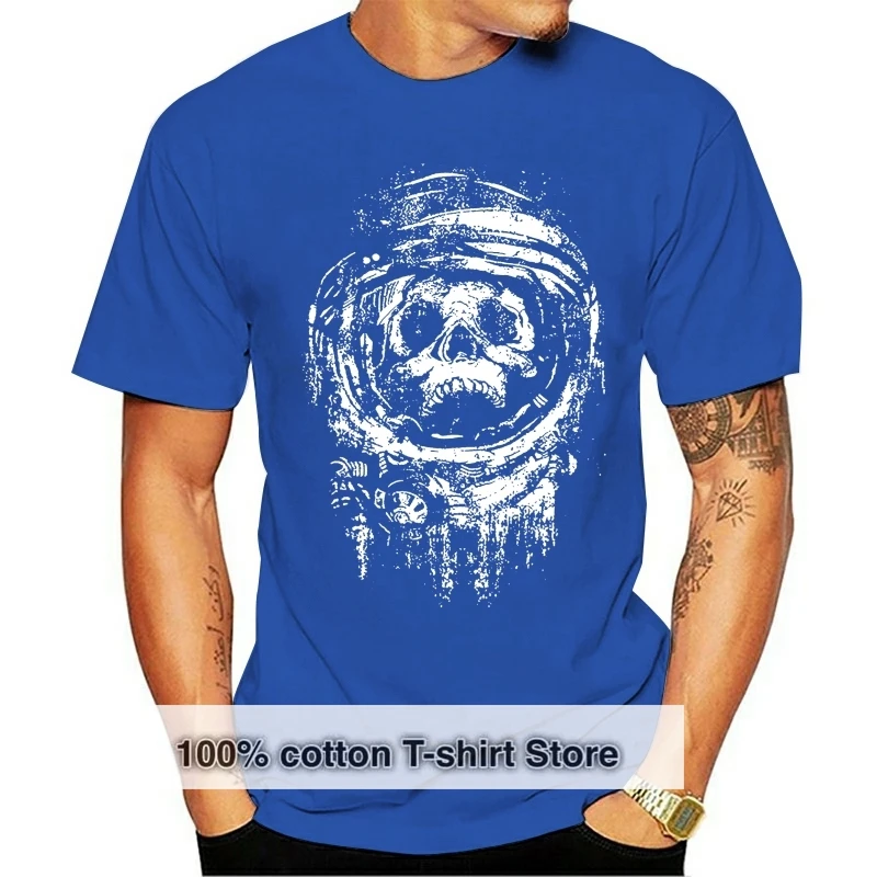 Dead Space Astronaut Skull Mens Top Tee T Shirt Vintage O Neck T-Shirt