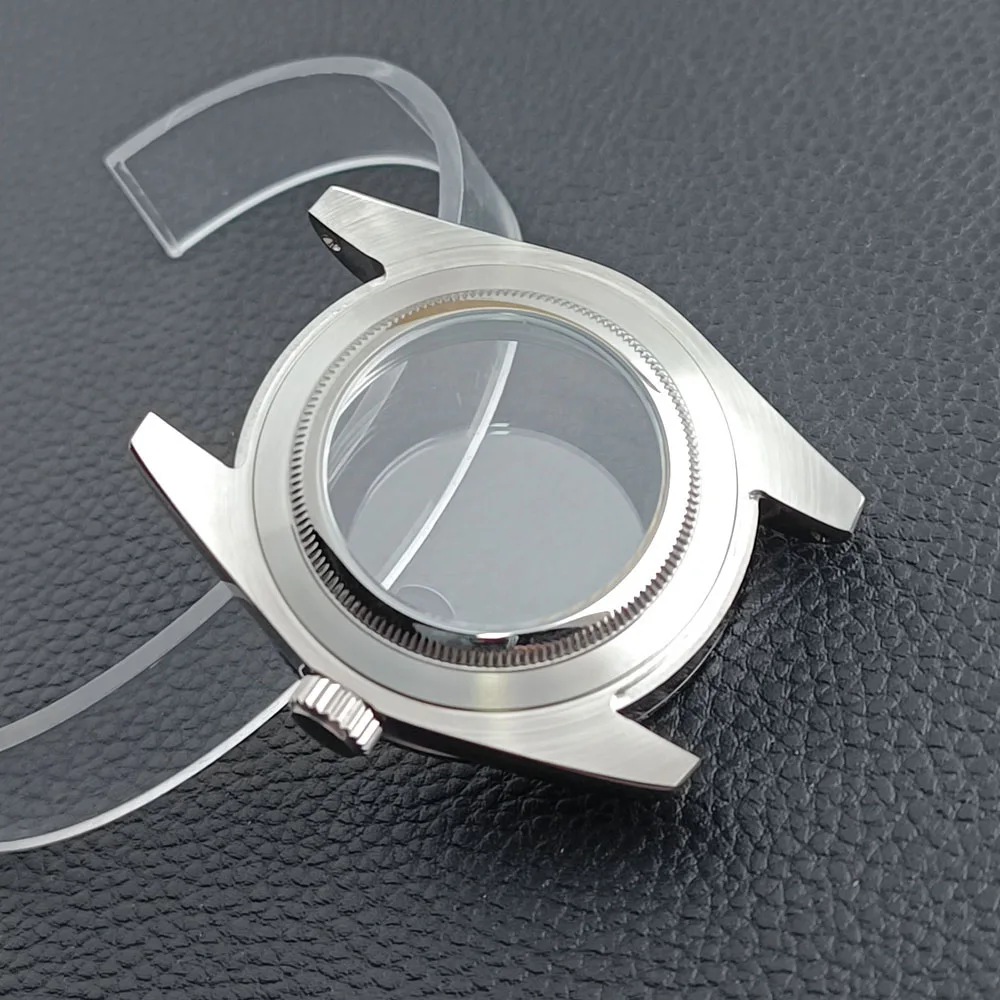 Sapphire Glass Transparent Back Watch Case in Gold, Black, Silver, Rose Gold