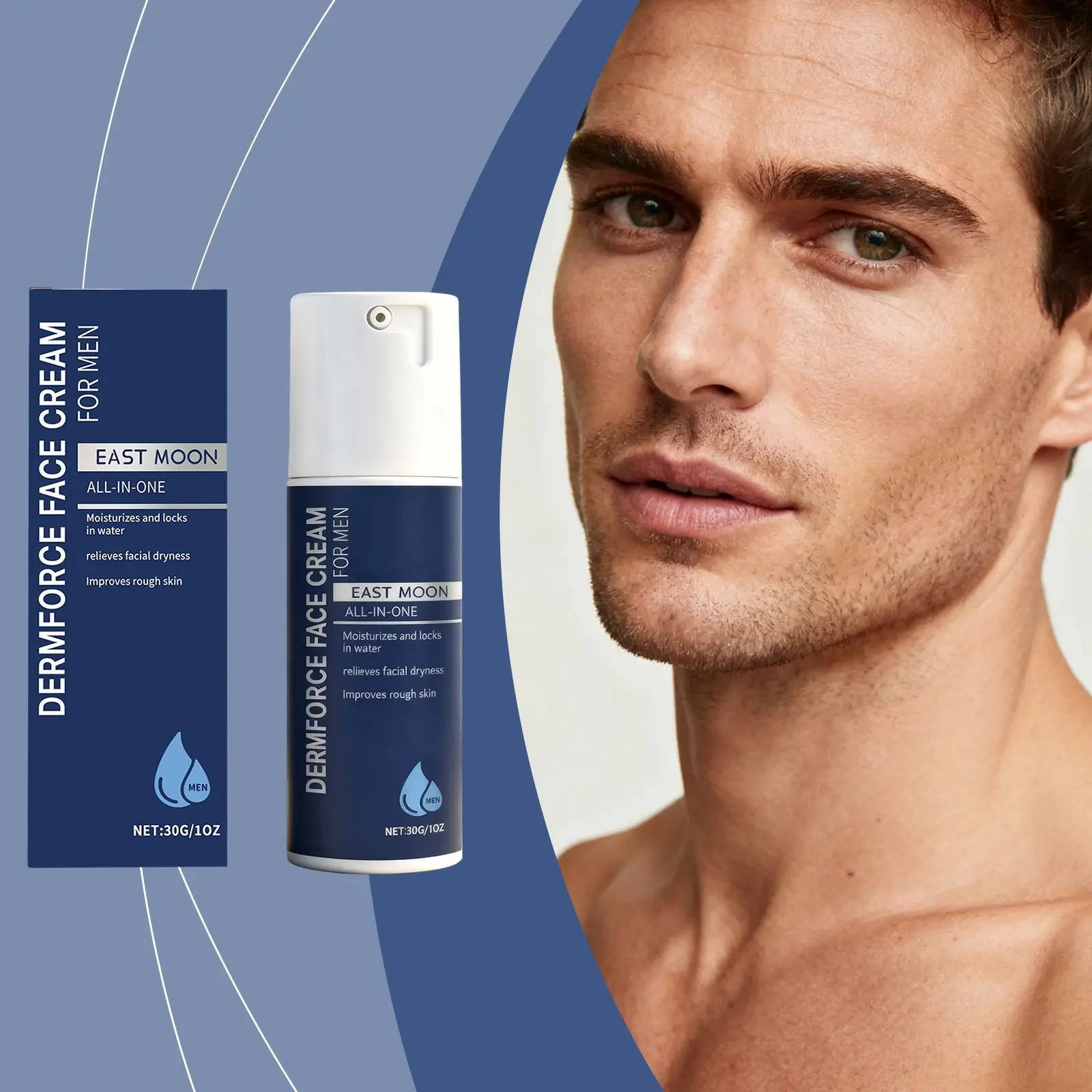 EAST MOON Men's Moisturizing Cream Hydrating, Smooth and Moisturizing Care for Men's Skin Moisturizing Care Cream