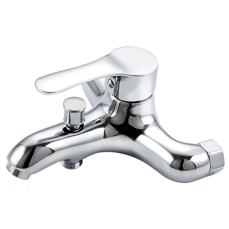 

Copper triple bathtub faucet water heater cold and hot water mixing valve shower bathtub faucet